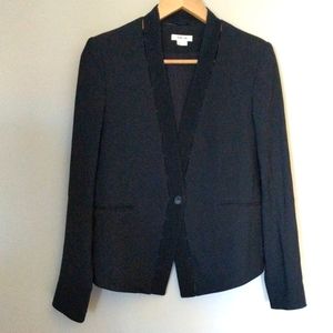 Helmut Lang Smoking Tuxedo Style Wool Black Blazer Size 4